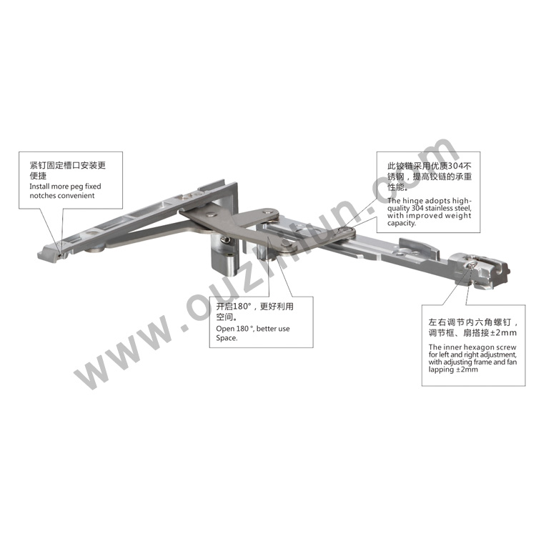 C型槽隐形铰链 OHL.JL-001A(不分左右)